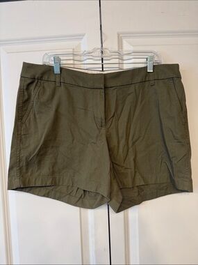 J. Crew Olive Utility Cotton Shorts